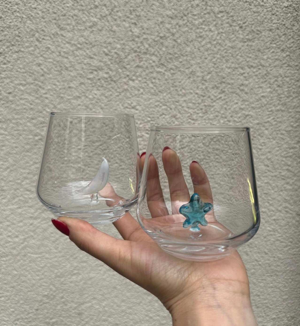 Stern blau Glas