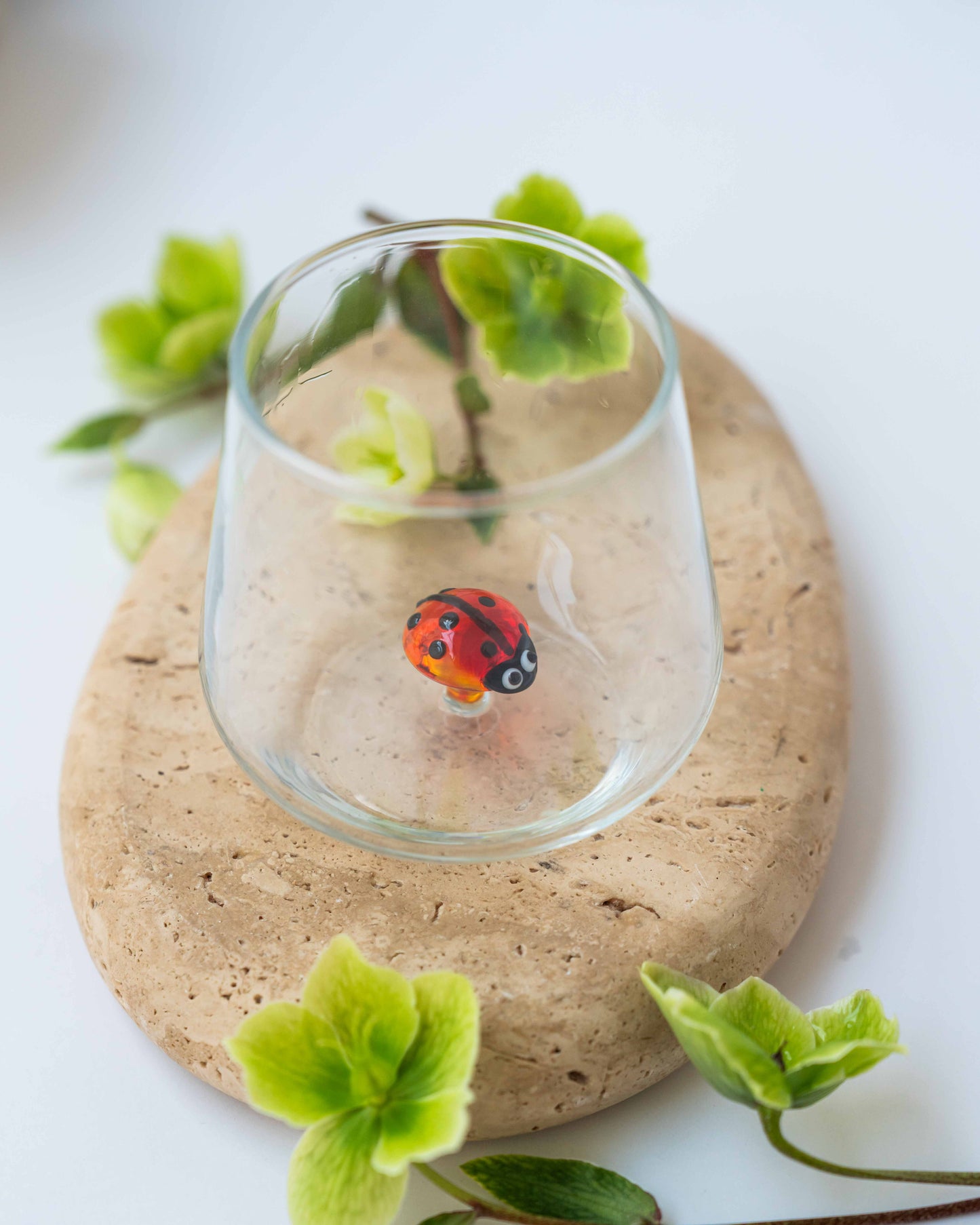 Marienkäfer Glas