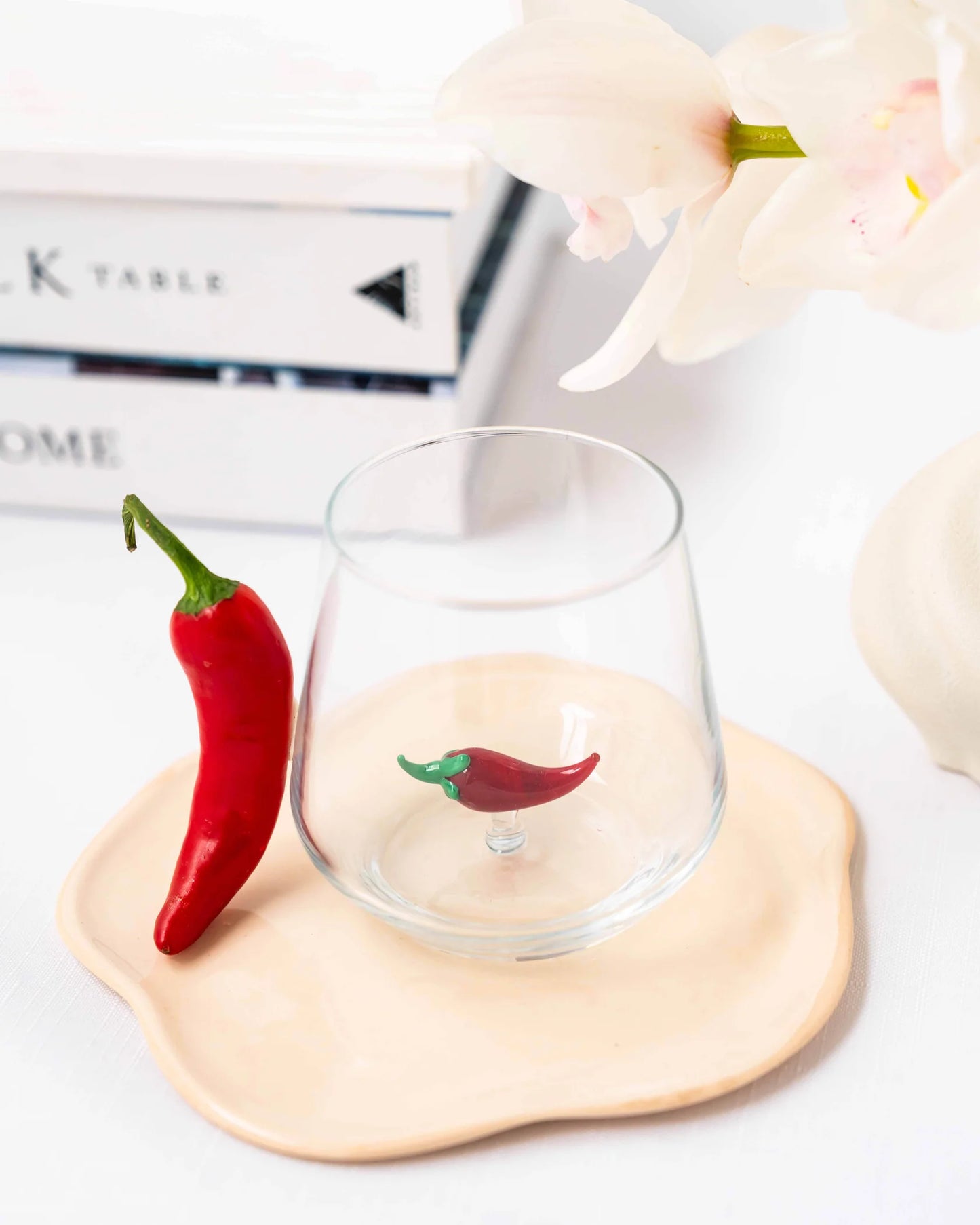 Chili-Paprika Glas