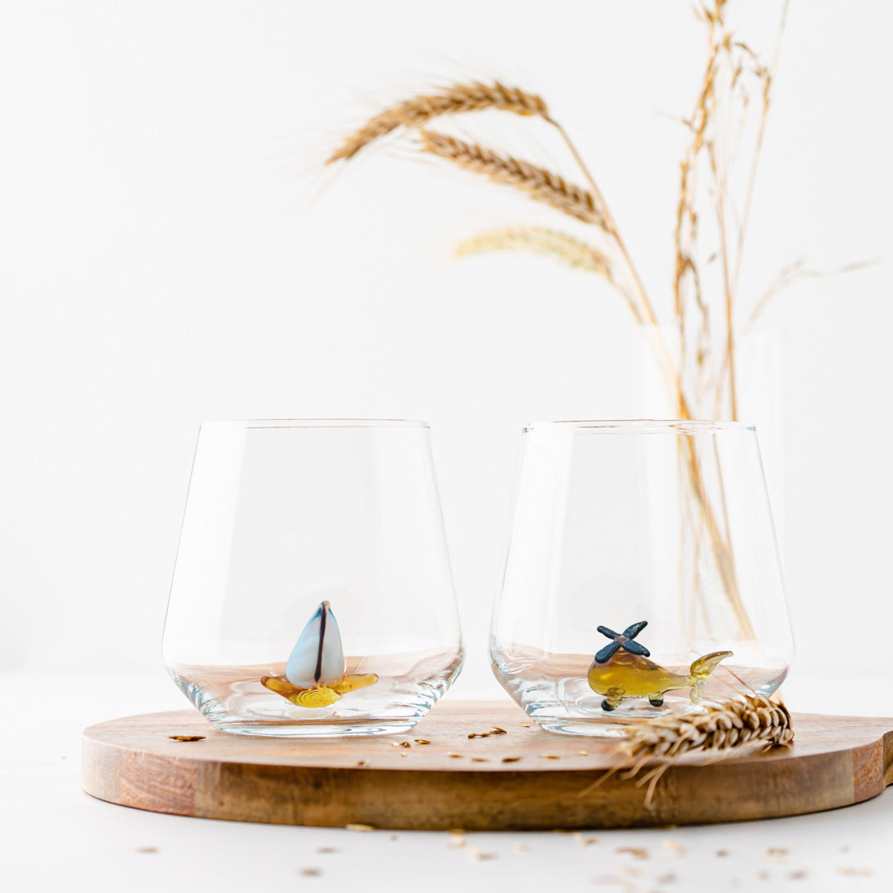 Segelschiff Glas