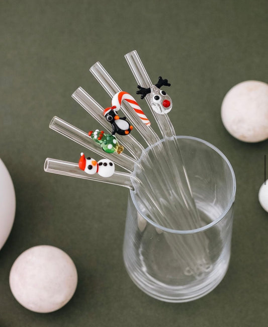 Weihnachtsstrohhalme