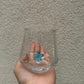 Stern blau Glas