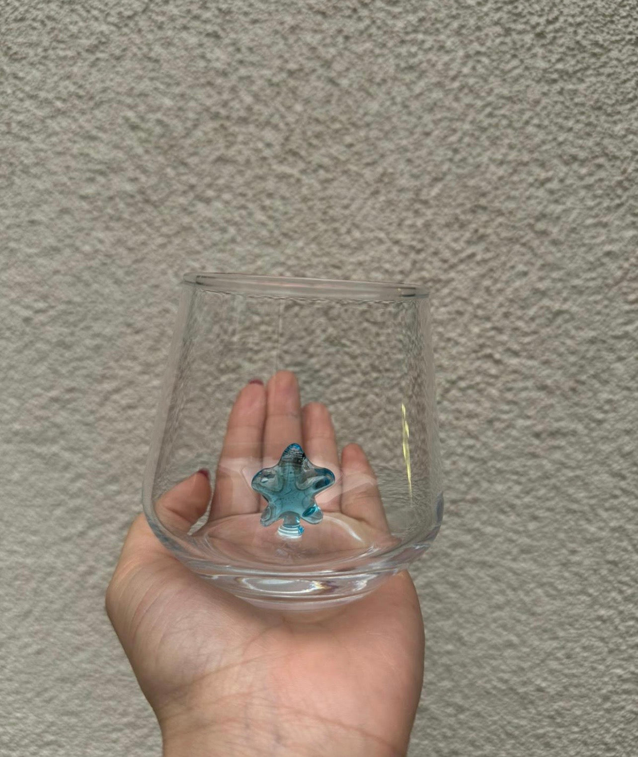 Stern blau Glas