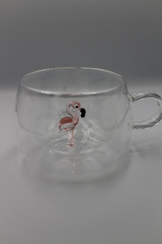 Tasse mit Henkel Flamingo