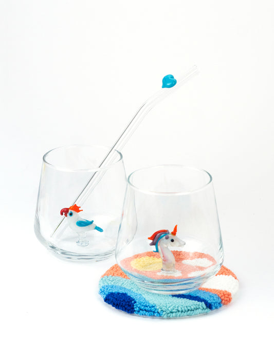 Papagei Glas